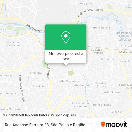 Rua Ascenso Ferreira 23 mapa