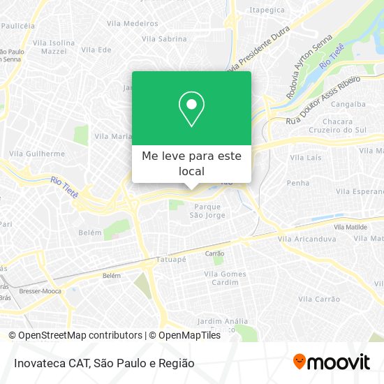 Inovateca CAT mapa
