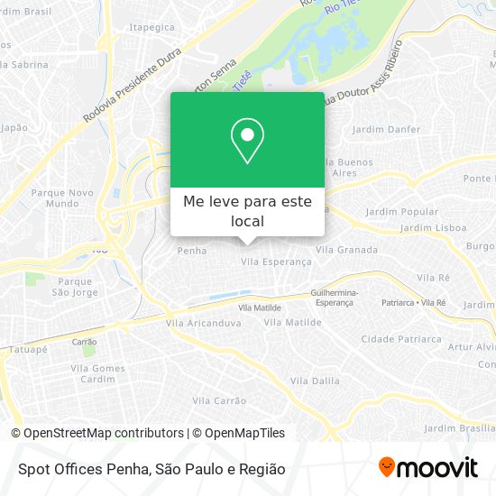 Spot Offices Penha mapa