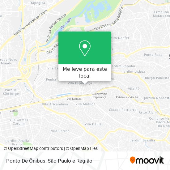 Ponto De Ônibus mapa