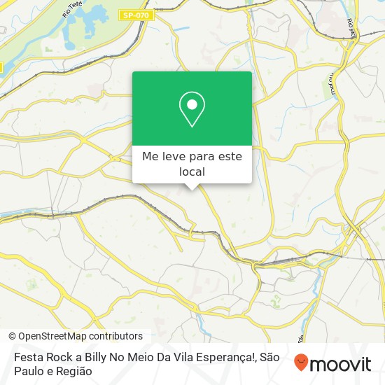 Festa Rock a Billy No Meio Da Vila Esperança! mapa