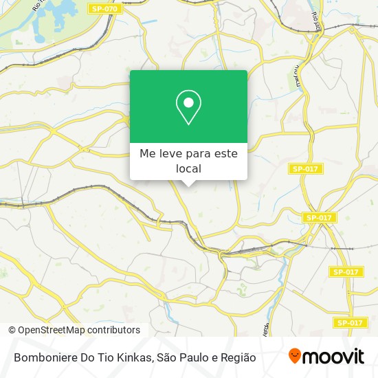 Bomboniere Do Tio Kinkas mapa