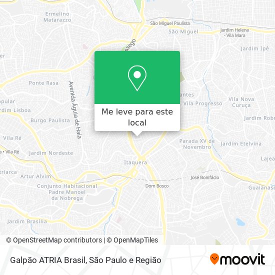 Galpão ATRIA Brasil mapa