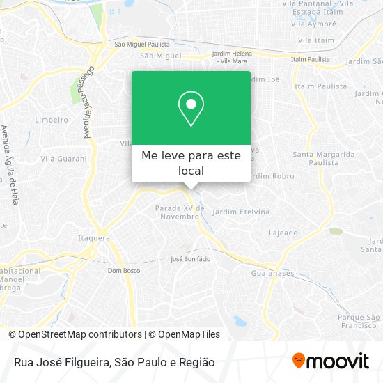 Rua José Filgueira mapa