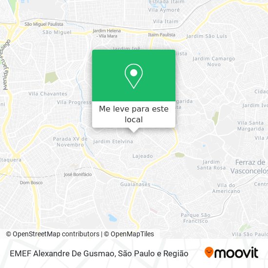 EMEF Alexandre De Gusmao mapa