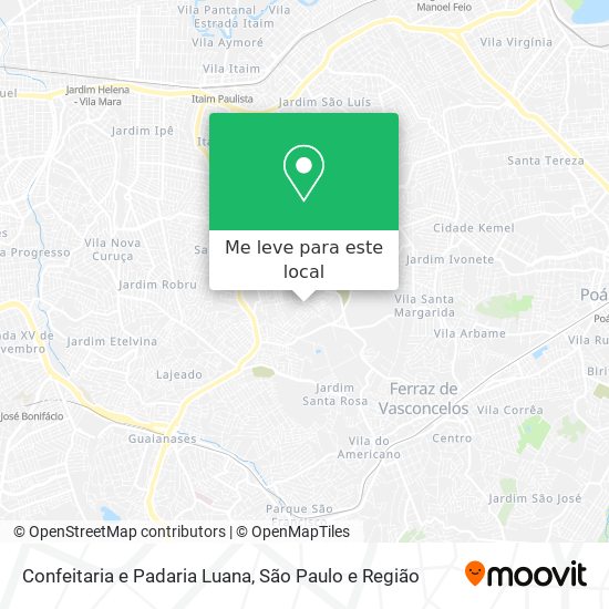 Confeitaria e Padaria Luana mapa