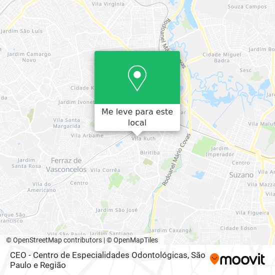 CEO - Centro de Especialidades Odontológicas mapa