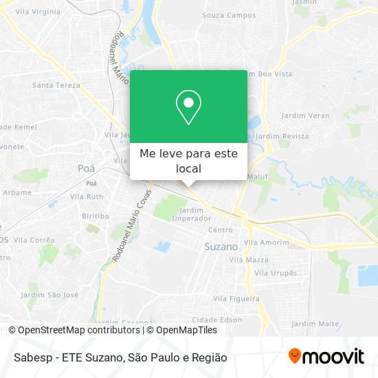 Sabesp - ETE Suzano mapa