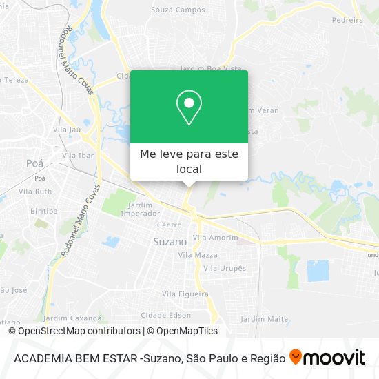 ACADEMIA BEM ESTAR -Suzano mapa