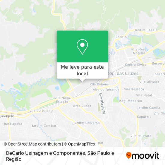 DeCarlo Usinagem e Componentes mapa
