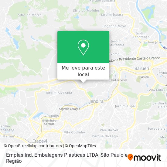 Emplas Ind. Embalagens Plasticas LTDA mapa