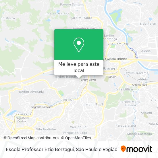 Escola Professor Ezio Berzagui mapa