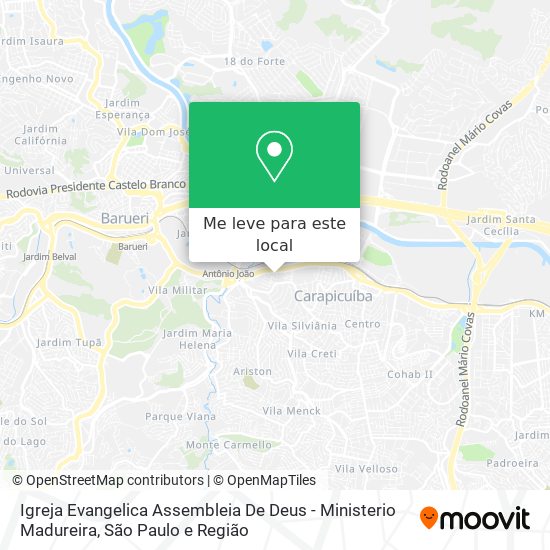 Igreja Evangelica Assembleia De Deus - Ministerio Madureira mapa