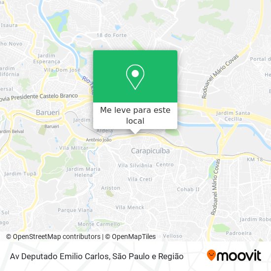Av Deputado Emilio Carlos mapa