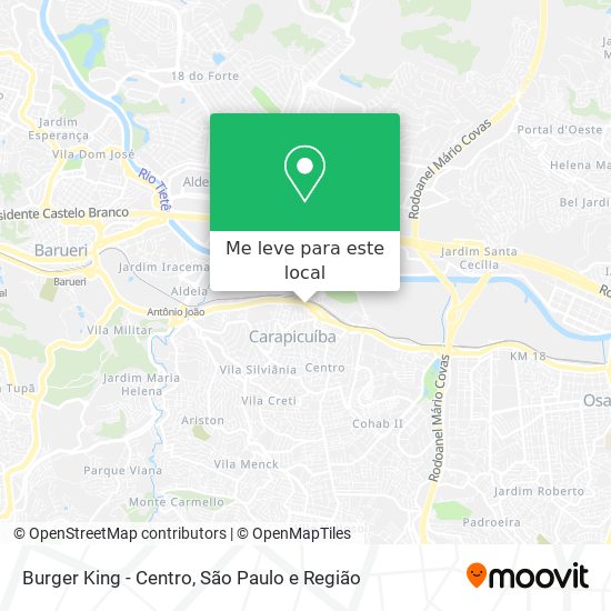 Burger King - Centro mapa
