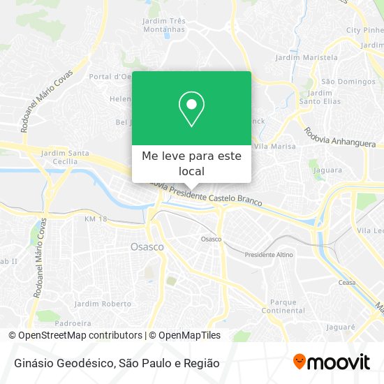 Ginásio Geodésico mapa