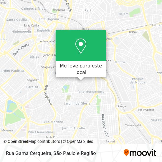 Rua Gama Cerqueira mapa