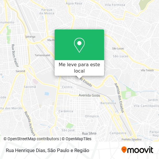 Rua Henrique Dias mapa