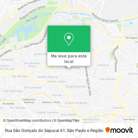 Rua São Gonçalo do Sapucaí 61 mapa