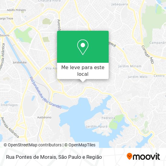 Rua Pontes de Morais mapa