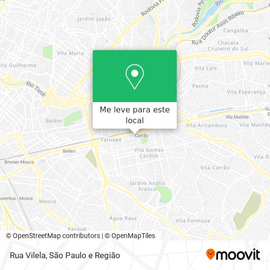 Rua Vilela mapa