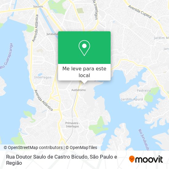 Rua Doutor Saulo de Castro Bicudo mapa