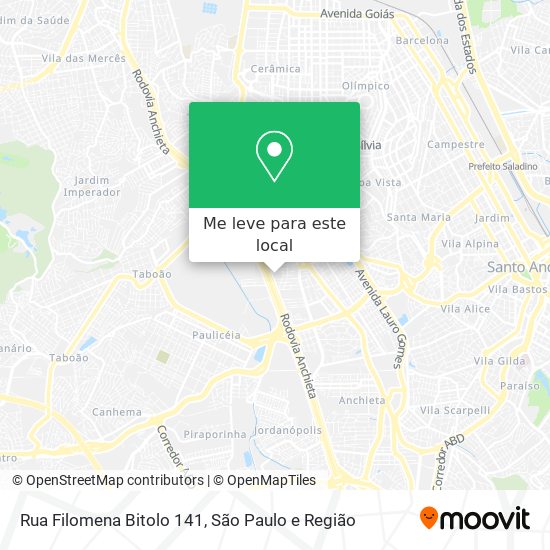 Rua Filomena Bitolo 141 mapa