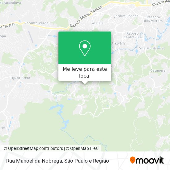 Rua Manoel da Nóbrega mapa