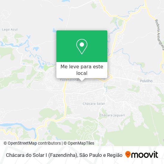 Chácara do Solar I (Fazendinha) mapa