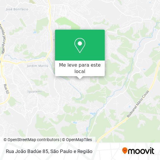 Rua João Badúe 85 mapa
