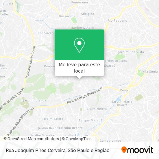 Rua Joaquim Píres Cerveira mapa