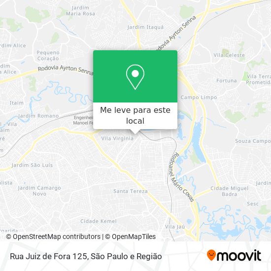 Rua Juiz de Fora 125 mapa
