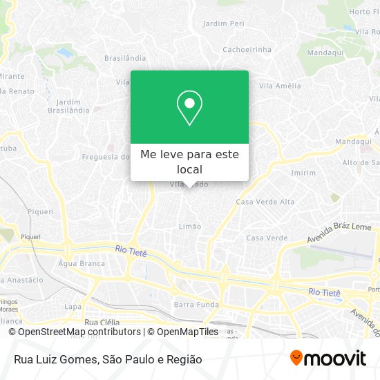 Rua Luiz Gomes mapa