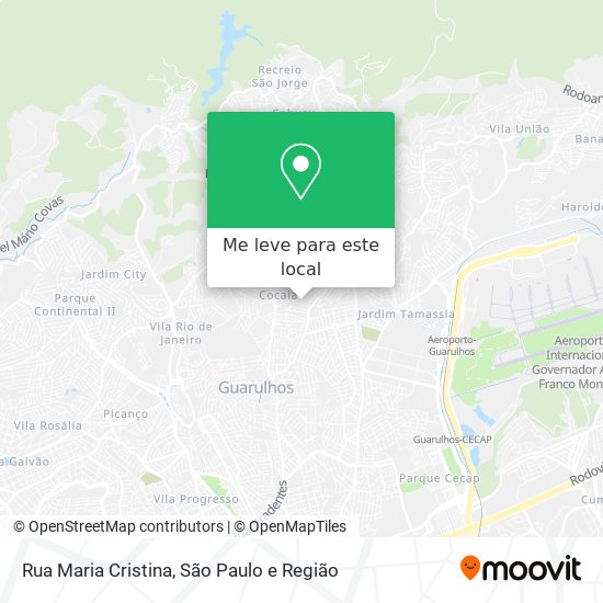 Rua Maria Cristina mapa