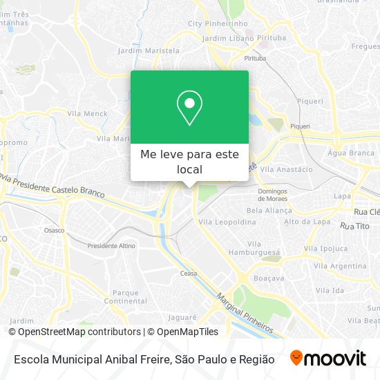 Escola Municipal Anibal Freire mapa