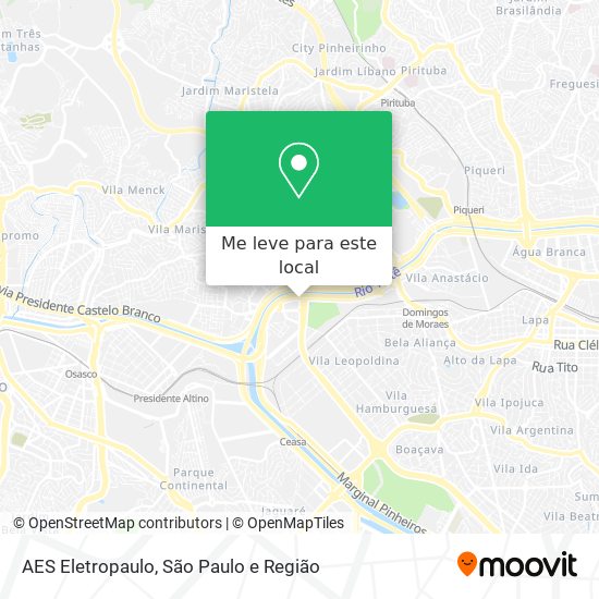 AES Eletropaulo mapa