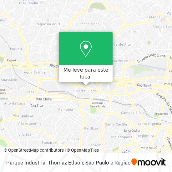 Parque Industrial Thomaz Edson mapa