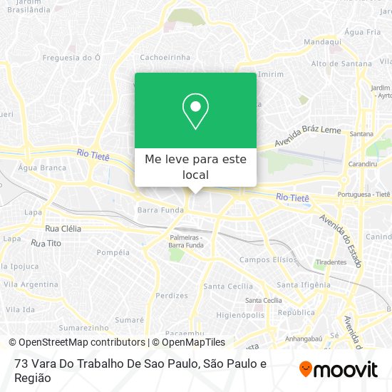 73 Vara Do Trabalho De Sao Paulo mapa