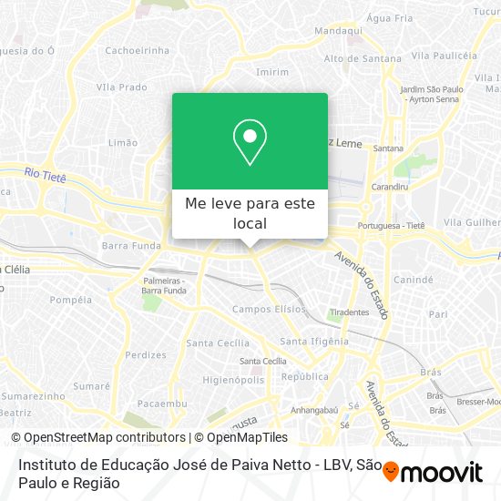 Instituto de Educação José de Paiva Netto - LBV mapa