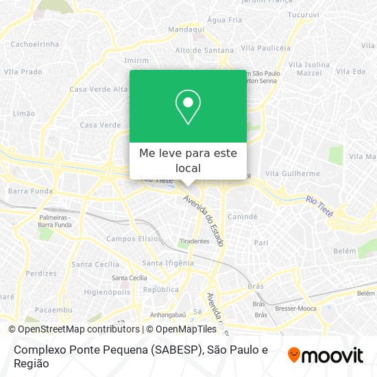 Complexo Ponte Pequena (SABESP) mapa