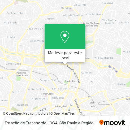 Estacão de Transbordo LOGA mapa