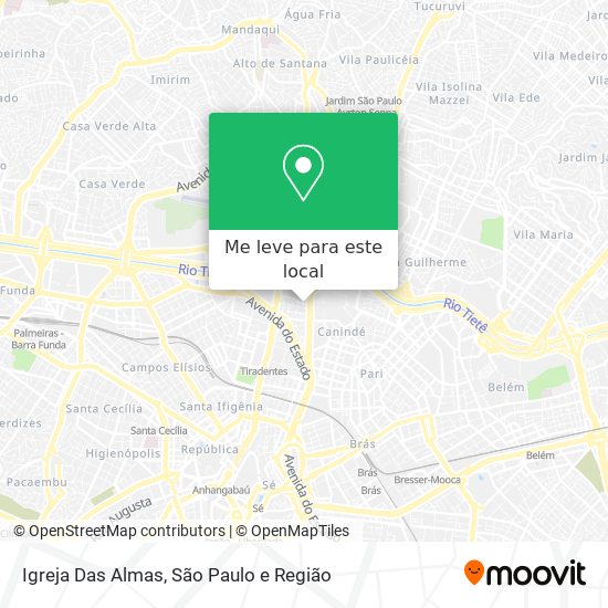 Igreja Das Almas mapa