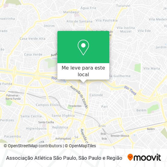 Associação Atlética São Paulo mapa