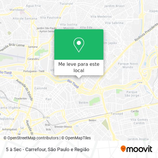 5 à Sec - Carrefour mapa