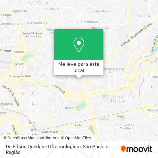 Dr. Edson Quedas - Oftalmologista mapa