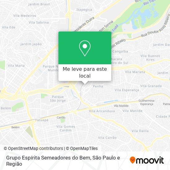 Grupo Espírita Semeadores do Bem mapa