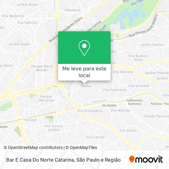 Bar E Casa Do Norte Catarina mapa