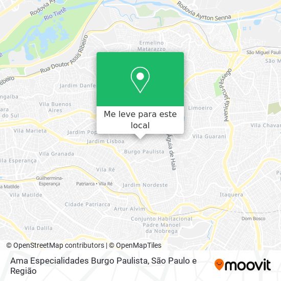 Ama Especialidades Burgo Paulista mapa