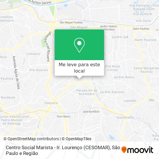 Centro Social Marista - Ir. Lourenço (CESOMAR) mapa