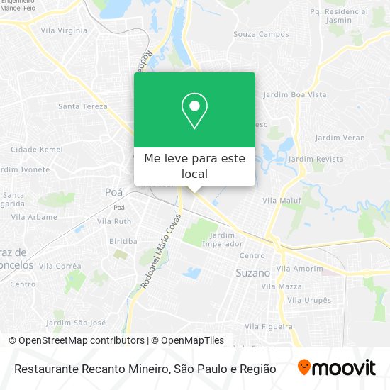 Restaurante Recanto Mineiro mapa